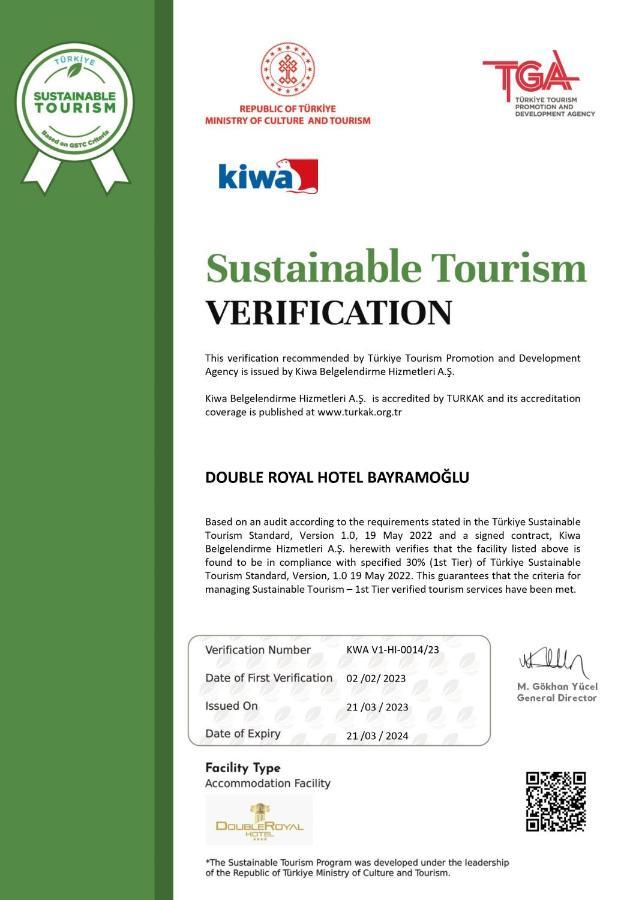 Double Royal Hotel Kocaeli Eksteriør bilde